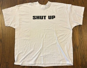 Shut Up 4XL Fruit of the Loom Best white 50/50 T Shirt - Picture 1 of 4