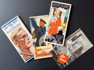 GERMANY Sport Olympic Tourism Propaganda Hohlwein Design 4 PAMPHLETS 1930s - Picture 1 of 3