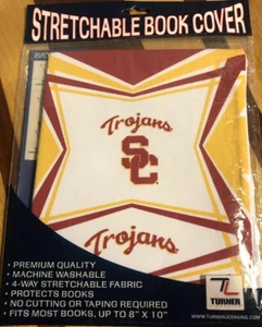 Book Cover USC College California Stretchable Fabric Protective Book Covers - Picture 1 of 2