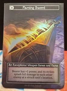 Sorcery Contested Realm TCG Beta Exceptional (Foil) Flaming Sword NM - Picture 1 of 3
