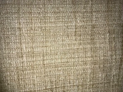 2.40mx1.40m w of sandy beige chenille designer upholstery fabric - Image 1 of 3