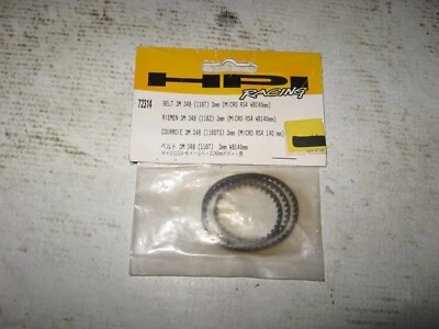 RC HPI Micro RS4 WB140 mm / 3 mm 116 Tooth 3M M48 Belt Rubber Black (1) 72314 - Image 1 of 2