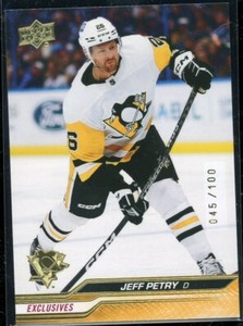 2023-24 Upper Deck Series 1 Base Exclusives #142 Jeff Petry /100