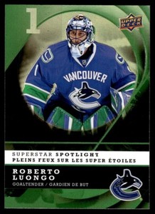 2008-09 Upper Deck McDonald's Superstar Spotlight Roberto Luongo Vancouver