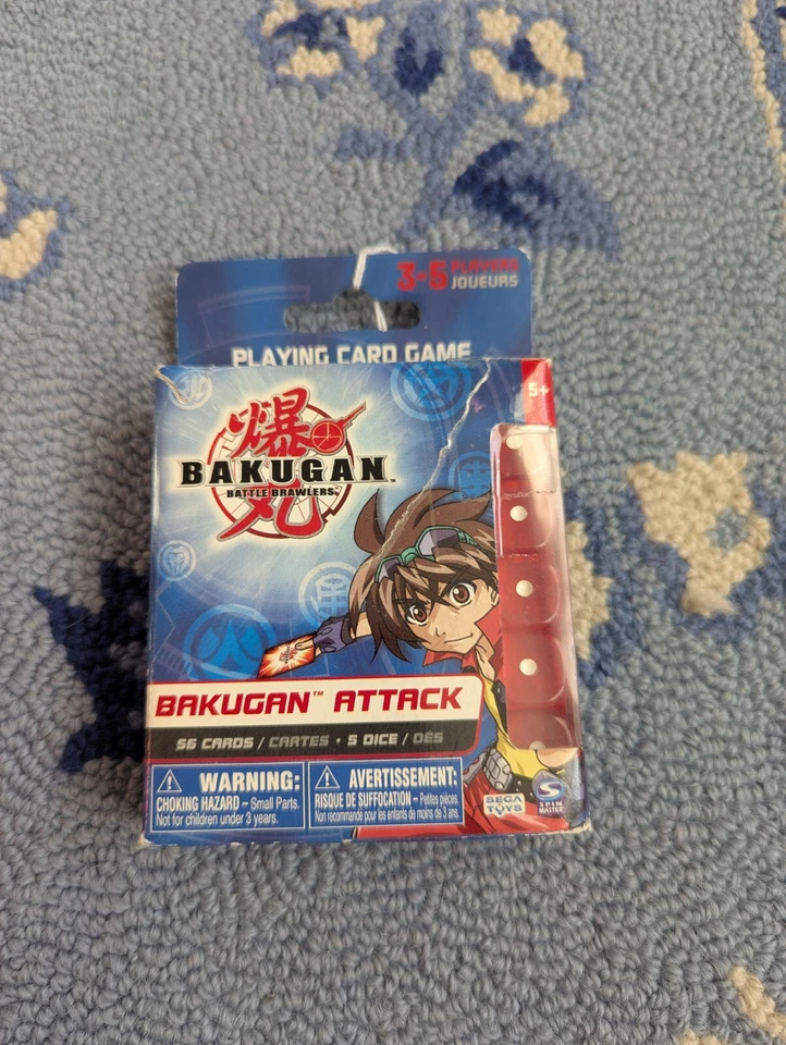 Nuevo Bakugan Juego de Cartas Ataque Batalla Brawlers Nuevo En Caja 56 Cartas 5 Dados Foto 1 de 2