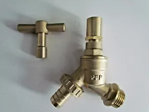 LOCKSHIELD BRASS GARDEN BIB TAP - Picture 1 of 6