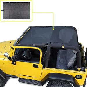 Cubierta de techo de bikini de malla suave parasol para Jeep Wrangler TJ 97-2006 YJ 87-99 - Imagen 1 de 13