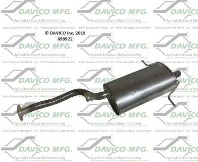 Silenciador de escape - ajuste direto Davico 898922 serve 98-05 Subaru Forester - Imagem 1 de 2