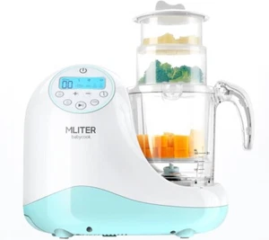 MLITER Todo en Uno Máquina de Alimentos para Bebés Vaporizador, Licuadora, Picadora, Calentador Esterilizador - Imagen 1 de 9