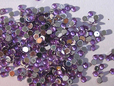 WORLD OF NAILS-DESIGN LTD. 𝗔𝗨𝗦𝗩𝗘𝗥𝗞𝗔𝗨𝑭 ca.100 Stück Strassstein rund - Violett / Lila nur 1 mm