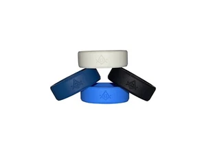 Anillos Masónicos Para Hombre Silicona (Pack de 4 Diseño Nuevo) - Imagen 1 de 9