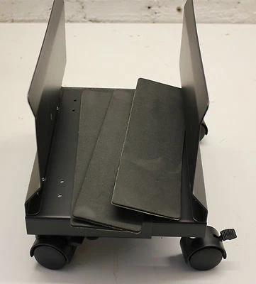 CPU Ständer rollbar - PC-Ständer rollbar - schwarz 89-210mm Breite einstellbar - Bild 1 von 4