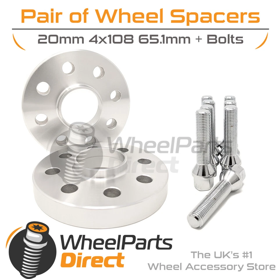 Espaciadores y pernos de rueda de 20 mm para Saab 900 (Facelift) Mk1 88-94 en ruedas originales Foto 1 de 1