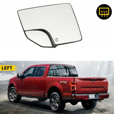 Vidro espelhado lateral esquerdo do motorista para 15-20 Ford F150 aquecido com vidro de ponto cego - Imagem 1 de 4