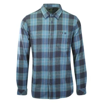 Camisa O'Neill Para Hombre Azul Marino Redmond Franela Elastizada a Cuadros Manga Larga (S24) Foto 1 de 4