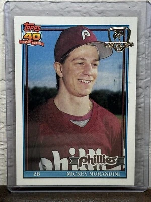 1991 Topps Operation Desert Shield #342 Mickey Morandini Philadelphia Phillies 2 - Image 1 of 2