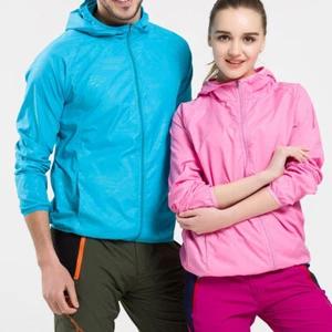 Mens Womens UV400 Sun Protection Waterproof Hooded Coat Full Zip Jacket - Picture 1 of 24