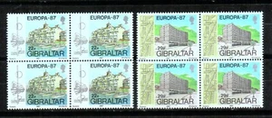 GIBRALTAR 1987 EUROPA CEPT BLOQUE DE 4 SELLOS NUEVOS - Imagen 1 de 1