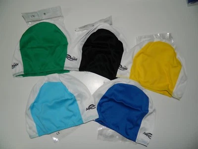 CUFFIA AQUASPLASH SWIM CAP in poliestere tessuto nuoto piscina adulto L86