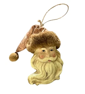 Adorno de Papá Noel - Guirnalda guirnalda de resina para interiores y exteriores naturaleza rústica - Imagen 1 de 5