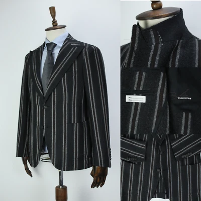 Lux TAGLIATORE Brown WOOL PL Striped Sport Coat Blazer Jacket 52IT 42US/UK - Image 1 of 4