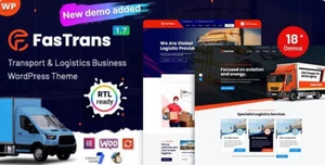 Fastrans GPL – Logistics & Transportation fully responsive, unique & modern - Picture 1 of 1
