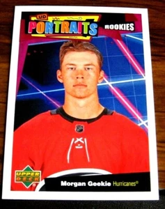 2020-21 UPPER DECK SERIES 2 #P-74 MORGAN GEEKIE HURRICANES PORTRAITS ROOKIES - Picture 1 of 1