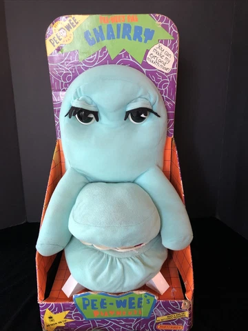 Vintage 1987 Chairy Chairry Pee Wee Herman Plush Puppet With Box Cover