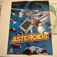 Affiche de jeu d'arcade Atari Asteroids 24x18 (2012) jamais utilisée