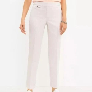 Ann Taylor LOFT Black Gray Houndstooth Patterned Pant Size 14 NWT - Picture 1 of 10