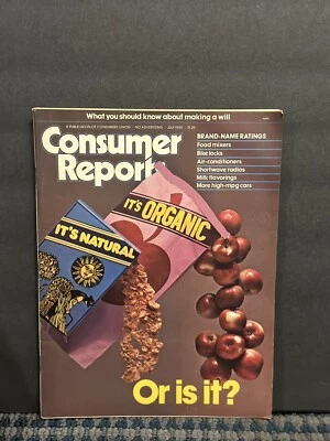 1980 July Consumer Reports Magazine, Is It Natural Or Organic (MH610) Foto 1 de 2