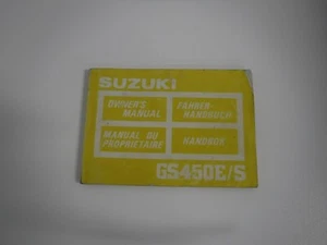 SUZUKI GS450E 1986 Manuale del proprietario - Foto 1 di 3