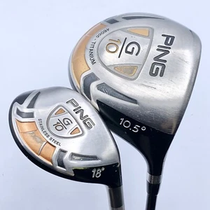 Ping G10 460cc Titanium 10.5* Driver + 18* Hybrid Graphite Regular RH - Picture 1 of 20