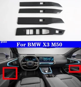 Interruptor de cuatro puertas de coche marco decorativo para BMW X3 M50 2025-2026 - Imagen 1 de 12