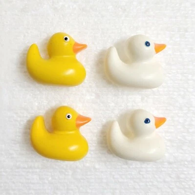 2 JHB Rubber Duck Button 21mm Shank Novelty Yellow White Baby Kids Sewing Crafts - Image 1 of 4