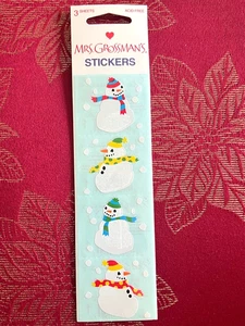 VERY RARE & LAST 1 - SNOWMEN & SNOW MRS GROSSMAN'S STICKERS (3 SHEETS) - Picture 1 of 1