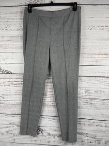 Talbots Pants Womens 8 Gray High Waist Skinny Ankle Plaid Stretch Office Career - Picture 1 of 9