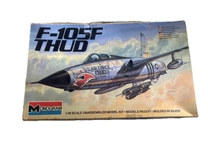 Vintage Monogram 1/48 Scale F-105F Thud Model Kit New In Box - Picture 1 of 8