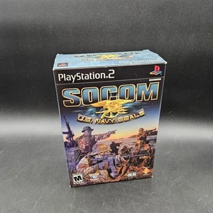 2002 Sony PlayStation 2 PS2 SOCOM: U.S. Navy SEALs Big Box -  Great Condition - Picture 1 of 9