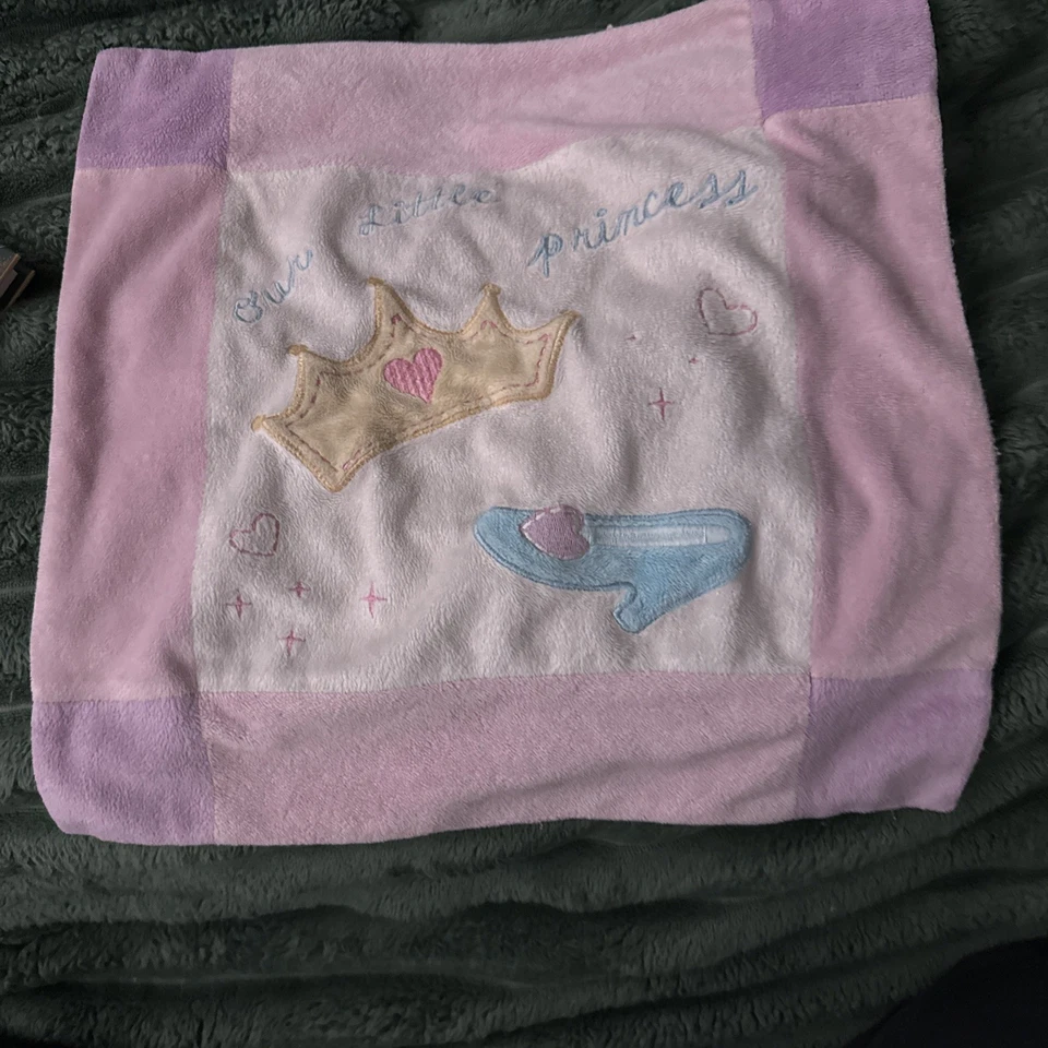 老式迪士尼公主灰姑娘婴儿毯有旗子 — 第 1/3 张图片