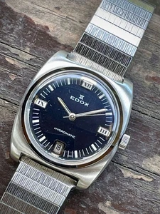 Edox HYDROMATIC ETA 2472  automatic vintage watch 33 mm - Picture 1 of 11
