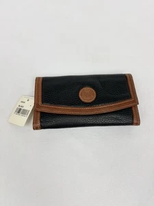 Michael Stevens Macys Vintage schwarz Allwetter Leder Geldbörse Neu mit Etikett dreifach faltbar P1 - Bild 1 von 6