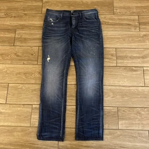 PRPS Blue Distressed Demon 5 Pocket Cotton Jeans Mens Size 32x32 - Picture 1 of 11