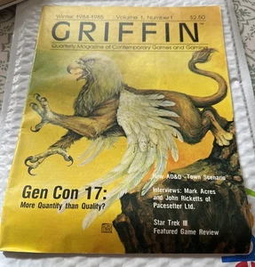 Griffin AD&D RPG Quarterly Magazine Games Volume 1 #1 Dungeons & Dragons 1984-85 - Picture 1 of 13
