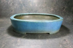 Echte japanische Bonsaischale "Aiba Koyo" mit Patina, von Tokoname. - Bild 1 von 14