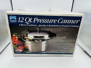 Mirro M-5012 -11 Pressure Cooker Canner 12 qt Quart Never Used Open Box - Picture 1 of 19