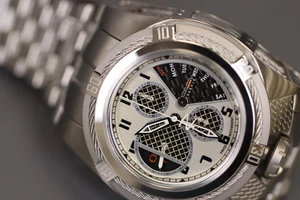 INVICTA Bolt Men 56.3mm Stainless Steel Steel Black+Silver dial 8040.N Quartz - Picture 1 of 6