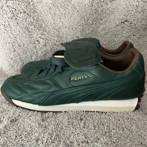 Scarpe sneakers basse PUMA x Fenty donna Avanti, pelle trapuntata verde, taglia 8,5 - Foto 1 di 8