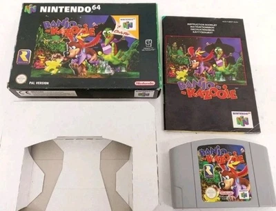 Banjo-Kazooie (Nintendo 64, PAL) Complete in Box + Manual | Tested & Working... - Image 1 of 4