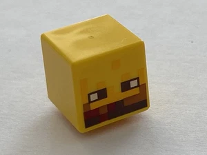 LEGO Yellow Head Cube Minecraft Blaze Ref 19729pb007 min022 min198 min071 - Picture 1 of 1